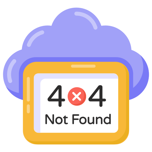 Ошибка 404 Generic Flat иконка
