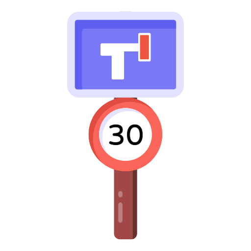 límite de velocidad Generic Outline Color icono