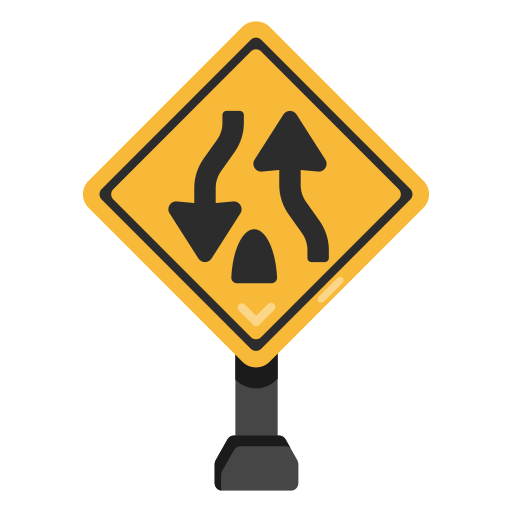 Two way street Generic Outline Color icon