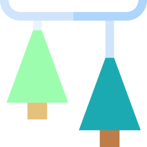 dekoracja świąteczna Basic Straight Flat ikona