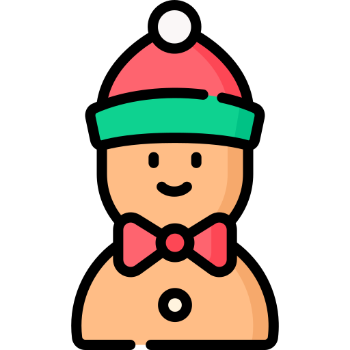 Gingerbread man Special Lineal color icon