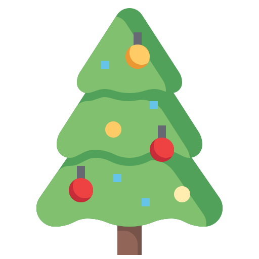Christmas tree Surang Flat icon