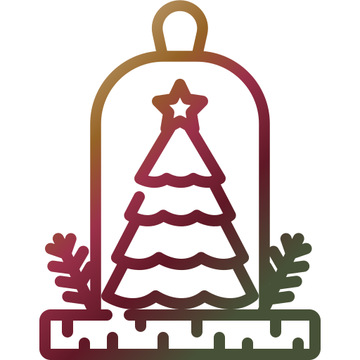 drzewko świąteczne Generic Gradient ikona