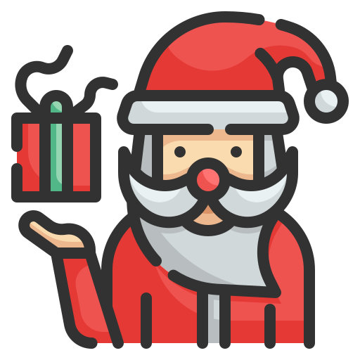 weihnachtsmann Wanicon Lineal Color icon