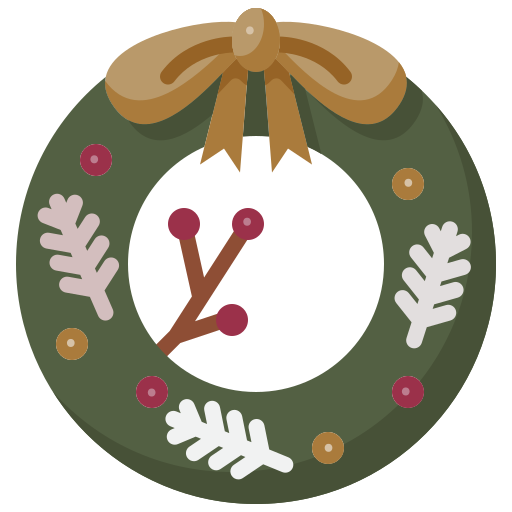 weihnachtskranz Generic Flat icon