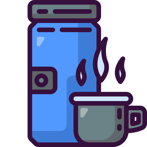 Бутылка горячей воды Generic Outline Color иконка