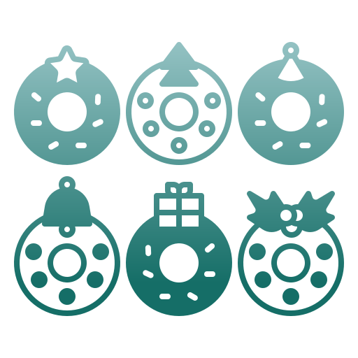 クリスマスのデザート Generic Flat Gradient icon