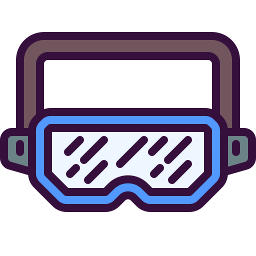 Ski goggles Generic Outline Color icon