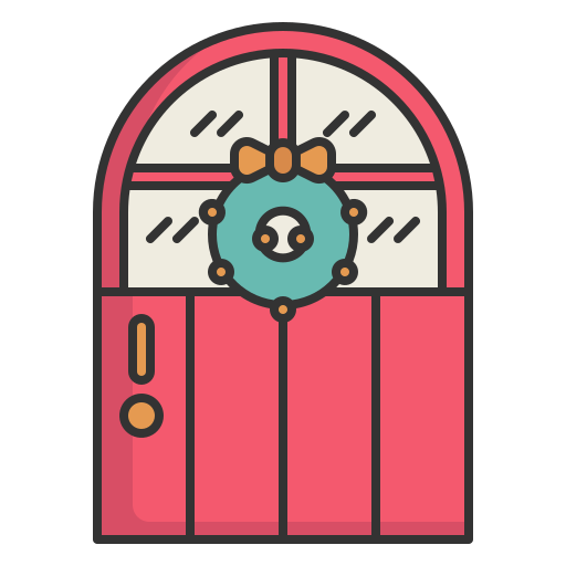Дверь Generic Outline Color иконка