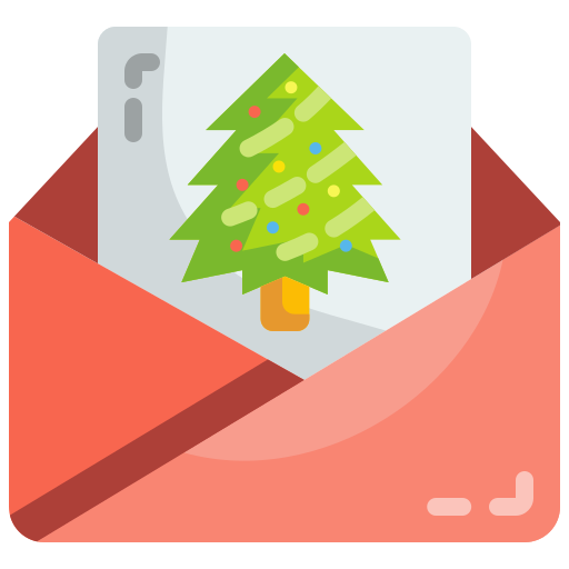 biglietto natalizio Generic Flat icona