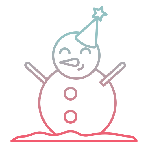 monigote de nieve Generic Gradient icono
