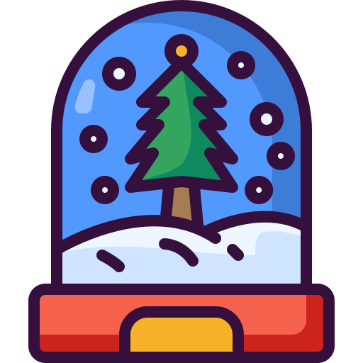 sneeuwbol Generic Outline Color icoon