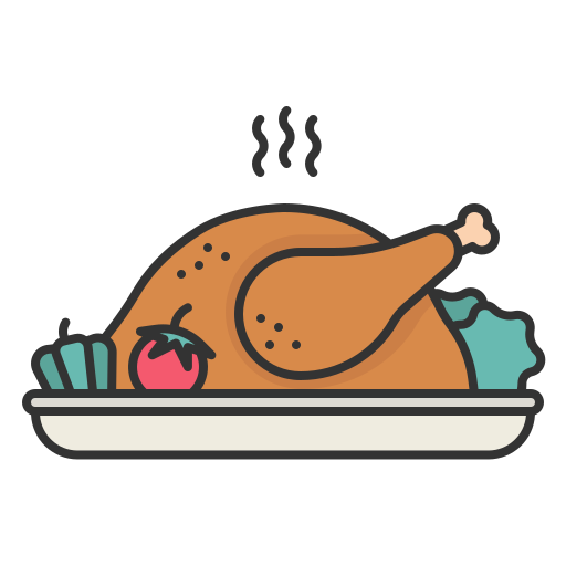 Roast chicken Generic Outline Color icon