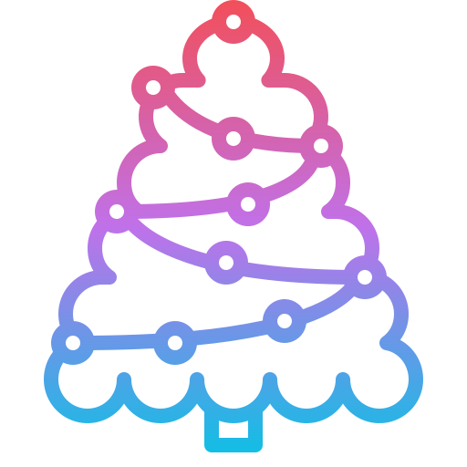 Christmas tree Iconixar Gradient icon