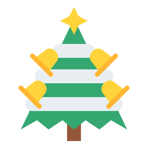 kerstboom Iconixar Flat icoon