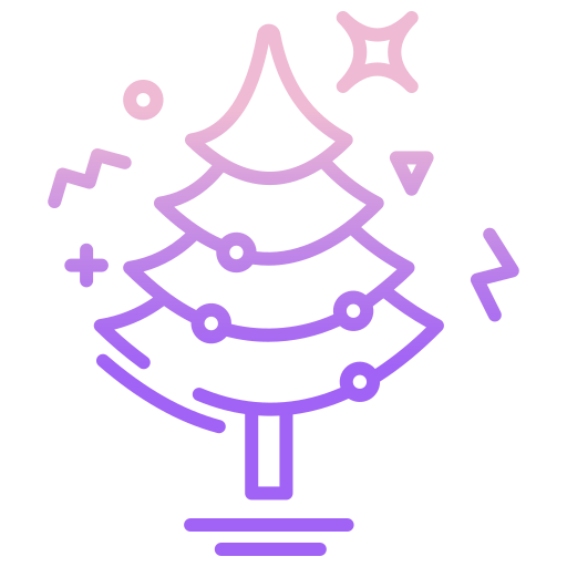 Рождественская елка Icongeek26 Outline Gradient иконка
