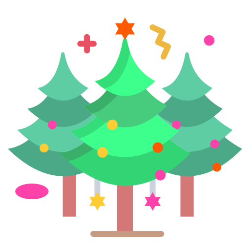drzewko świąteczne Icongeek26 Flat ikona