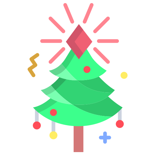 árbol de navidad Icongeek26 Flat icono