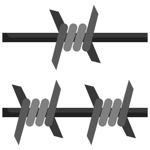 Barbed wire Surang Flat icon