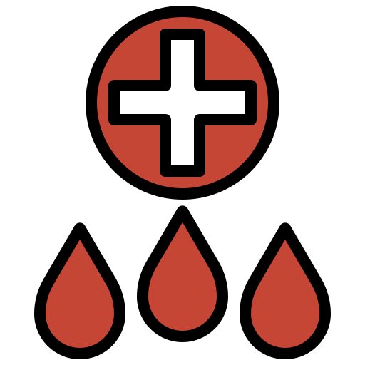 sangre Surang Lineal Color icono