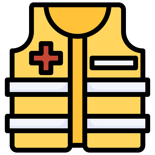 Life vest Surang Lineal Color icon