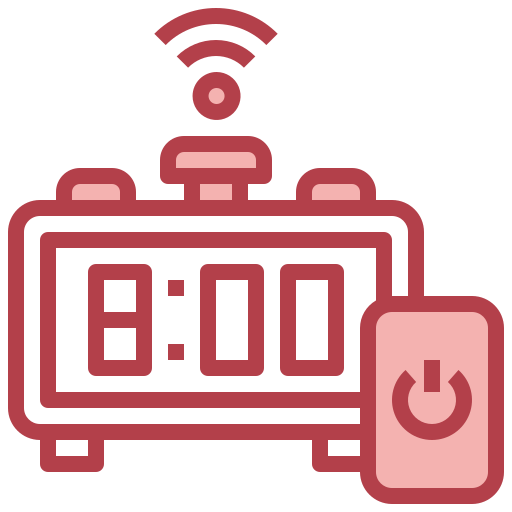 Digital alarm clock Surang Red icon