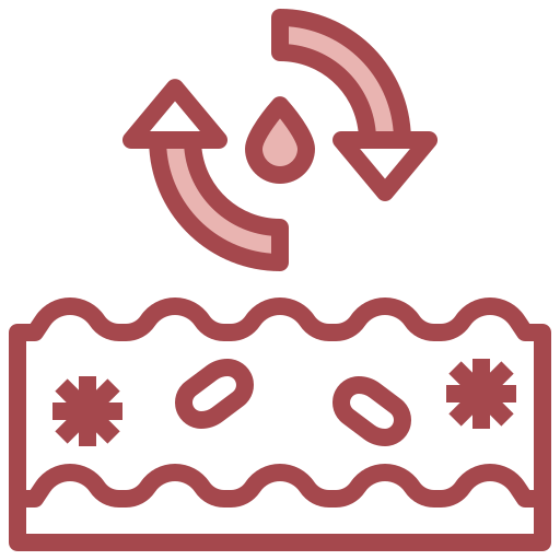 Waste water Surang Red icon