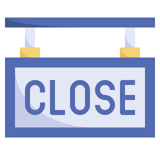Closed sign Surang Flat icon