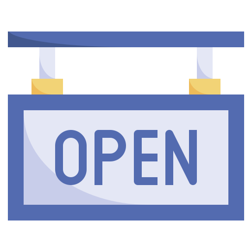 オープンサイン Surang Flat icon