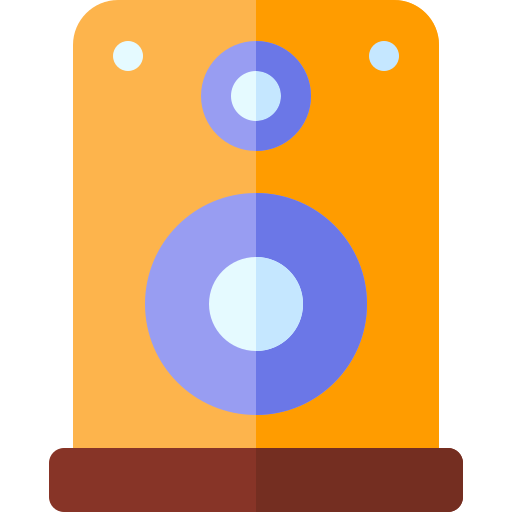 altoparlante Basic Rounded Flat icona