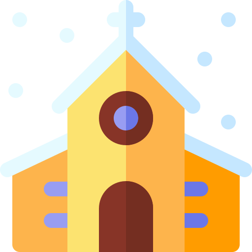 교회 Basic Rounded Flat icon