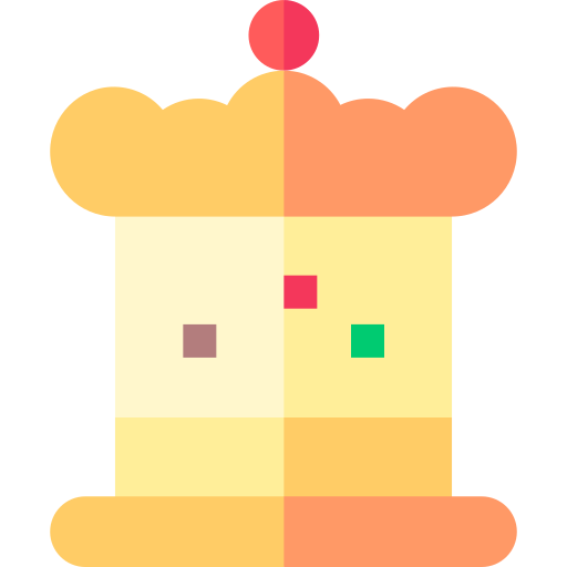 crunch-kuchen Basic Straight Flat icon