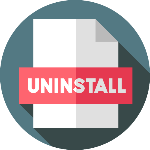 Uninstall Flat Circular Flat icon