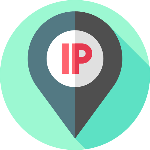 adres ip Flat Circular Flat ikona