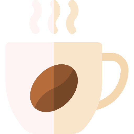 café Basic Rounded Flat Icône