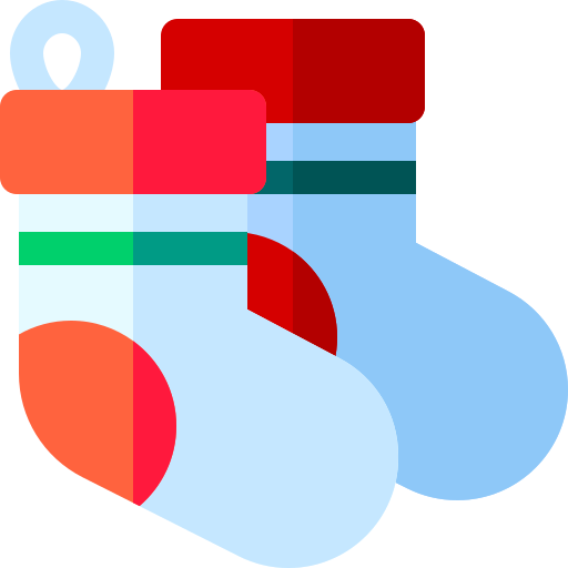 Świąteczna skarpeta Basic Rounded Flat ikona