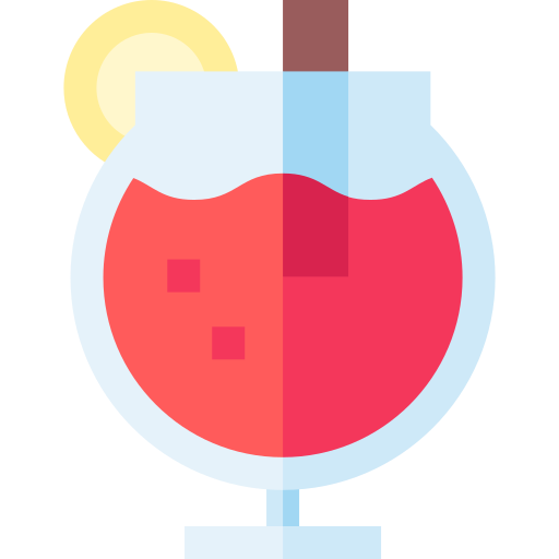 grzane wino Basic Straight Flat ikona