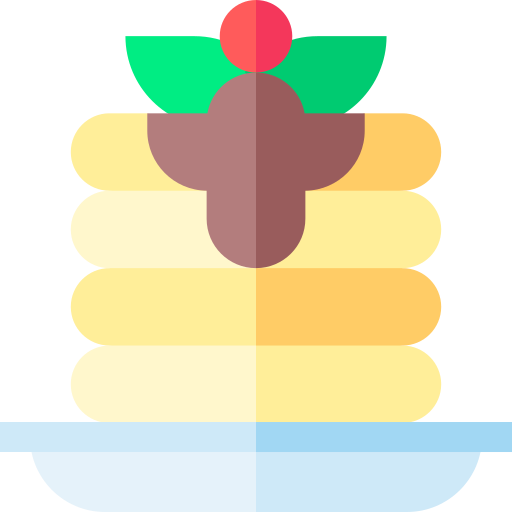 パンケーキ Basic Straight Flat icon