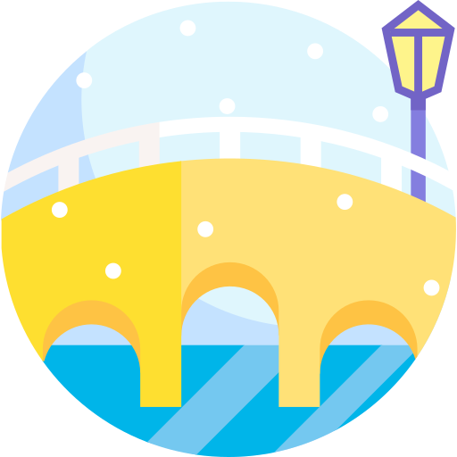 橋 Detailed Flat Circular Flat icon