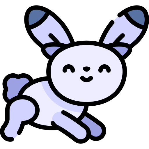 Hare Kawaii Lineal color icon