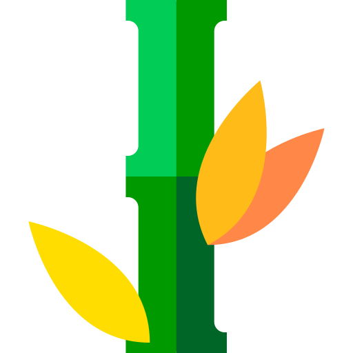 bamboe Basic Straight Flat icoon
