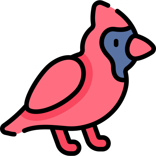 cardinale Kawaii Lineal color icona
