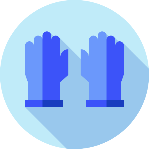 rękawice Flat Circular Flat ikona
