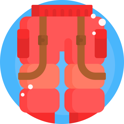 spodnie śnieżne Detailed Flat Circular Flat ikona