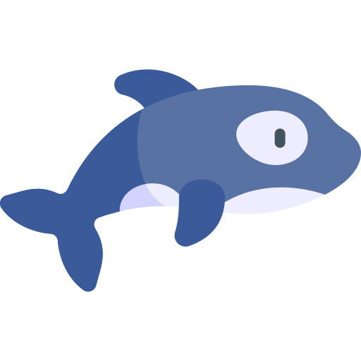 Orca Kawaii Flat icon
