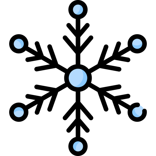 copo de nieve Special Lineal color icono