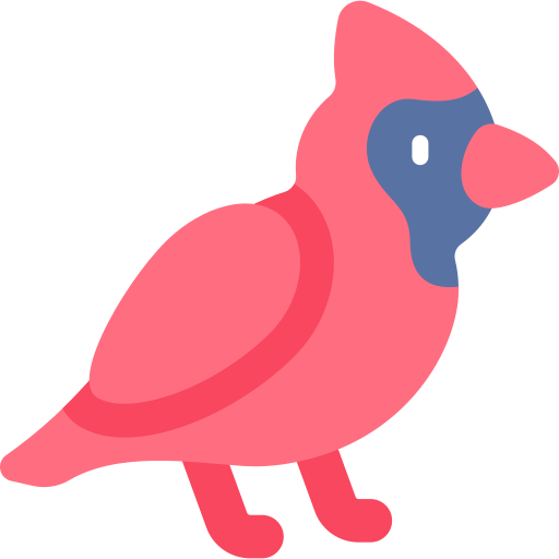 Cardinal Kawaii Flat icon
