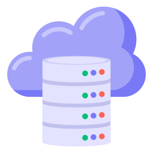 baza danych w chmurze Generic Flat ikona