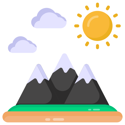 widok na wzgórze Generic Flat ikona