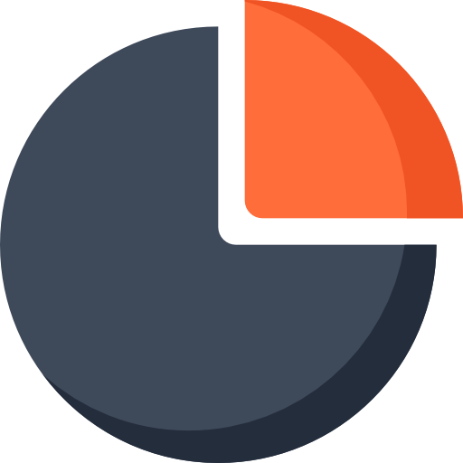 gráfico circular Maxim Baltag Flat icono